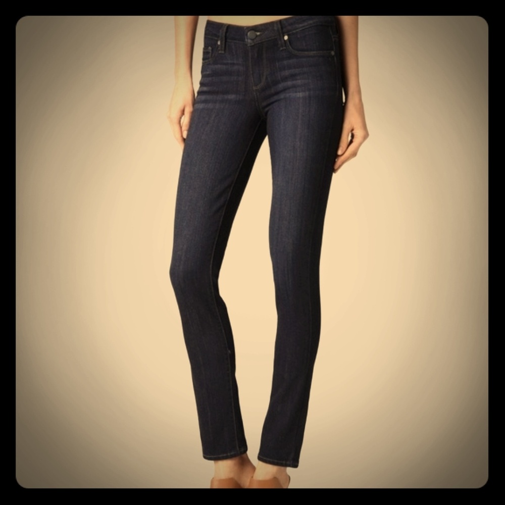 PAIGE Skyline skinny jeans. Drk Blue. Size 27.